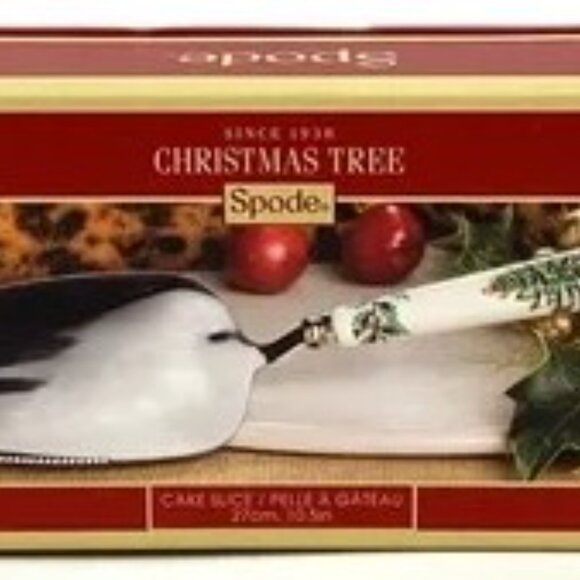 🎄 Spode Christmas Tree Cake Slice – 27 cm / 10.5" – NEW in Box FREE SHIPPING! - Picture 2 of 4